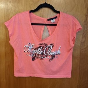 Miami Style Myrtle Beach Shirt, Size S, Pink